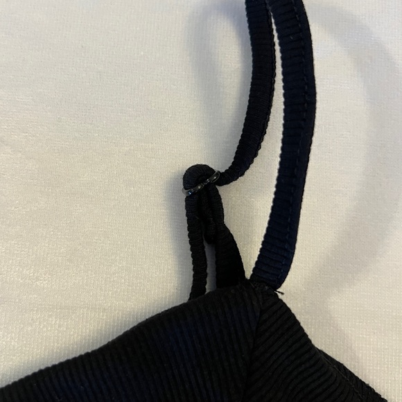 M Fitz + Eddi Women Black Ribbed Tank Top Spring Summer Medium Sleeveless BKE. - Picture 7 of 13